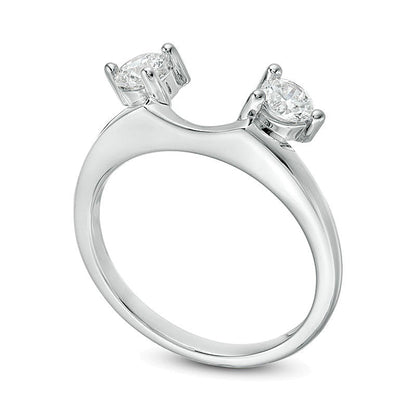 0.5 CT. TW Diamond Solitaire Enhancer in 14K White Gold