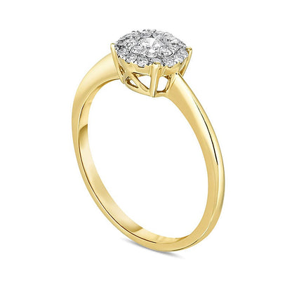 0.33 CT. TW Diamond Double Frame Engagement Ring in 10K Gold
