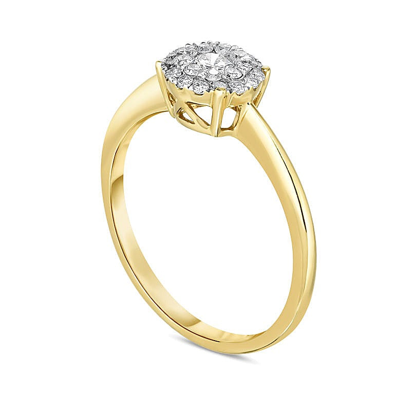 0.33 CT. TW Diamond Double Frame Engagement Ring in 10K Gold