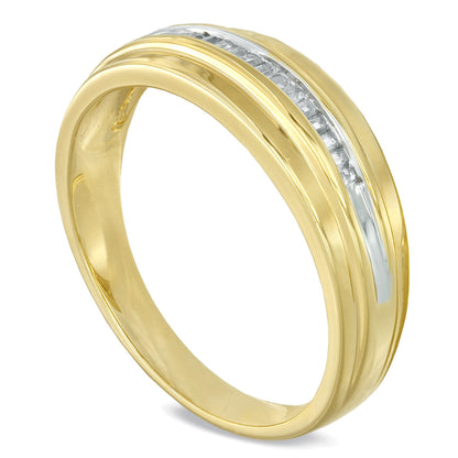 0.17 CT. TW Baguette Diamond Wedding Band in 10K Gold