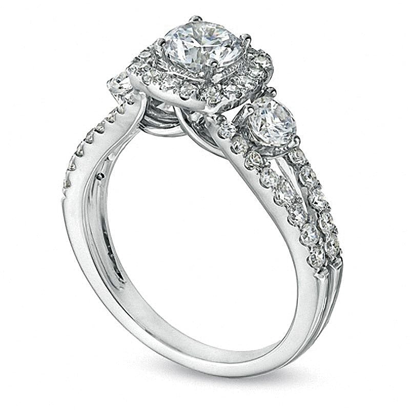 1.63 CT. TW Diamond Engagement Ring in 14K White Gold (I/I1)