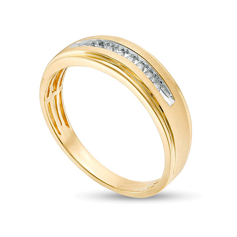 0.1 CT. TW Diamond Wedding Band in 10K Gold