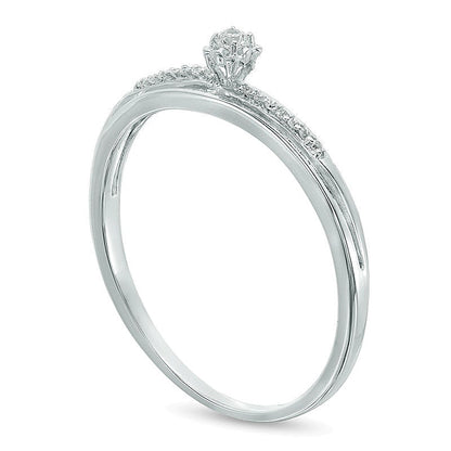 Diamond Accent Promise Ring in 10K White Gold