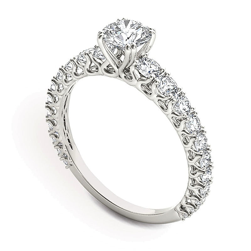 1.0 CT. TW Diamond Engagement Ring in 14K White Gold