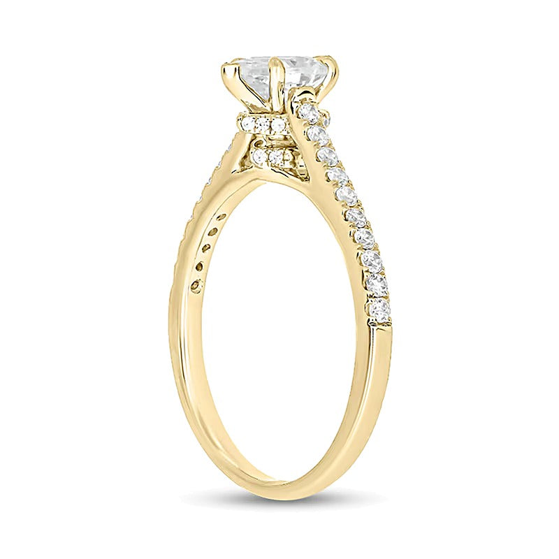0.75 CT. TW Pear-Shaped Diamond Engagement Ring in 14K Gold (I/I2)