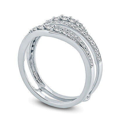 0.5 CT. TW Diamond Solitaire Enhancer in 10K White Gold