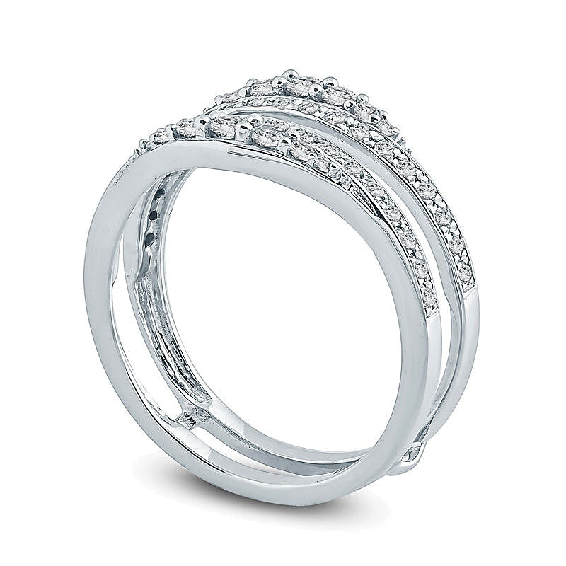 0.5 CT. TW Diamond Solitaire Enhancer in 10K White Gold