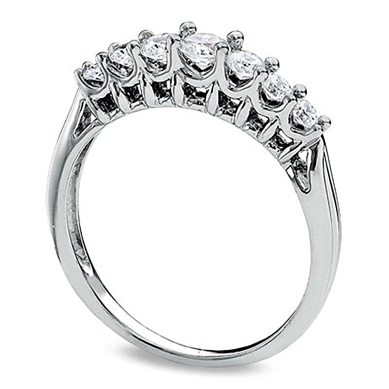 0.33 CT. TW Diamond Seven-Stone Band in 10K White Gold