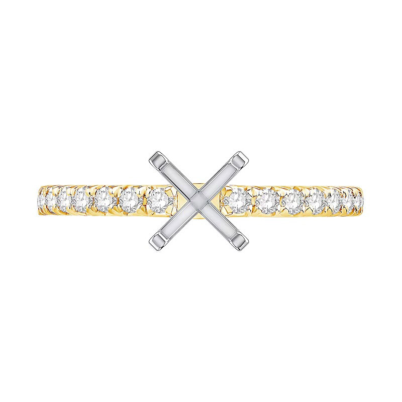 0.33 CT. TW Diamond Solitaire Semi Mount in 14K Gold