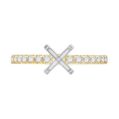 0.33 CT. TW Diamond Solitaire Semi Mount in 14K Gold
