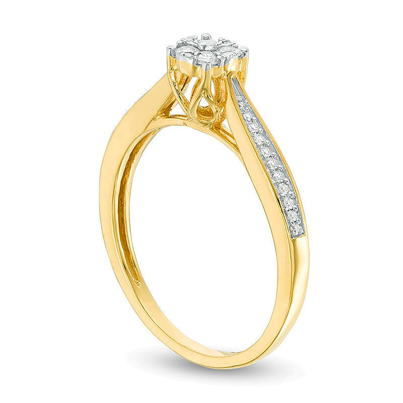 0.2 CT. TW Composite Diamond Promise Ring in 10K Gold