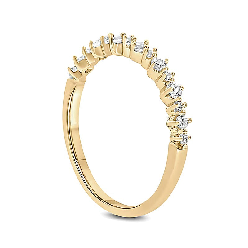 0.25 CT. TW Diamond Stack Anniversary Band in 10K Gold