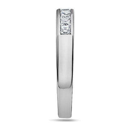 0.5 CT. TW Princess-Cut Diamond Nine Stone Wedding Band in Platinum (H/VS2)