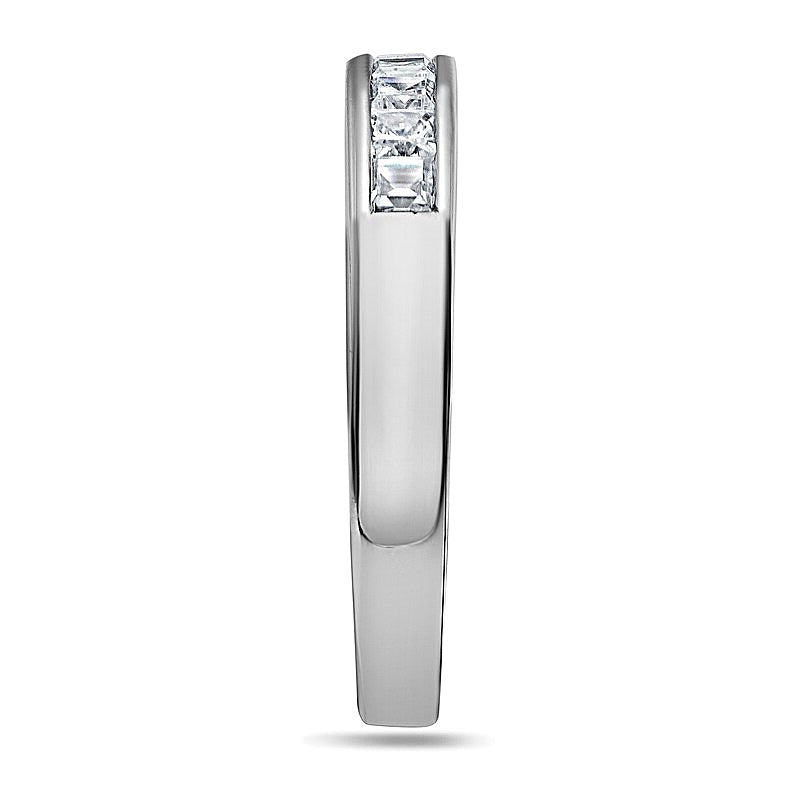 0.5 CT. TW Princess-Cut Diamond Nine Stone Wedding Band in Platinum (H/VS2)