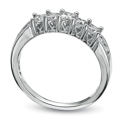0.75 CT. TW Princess-Cut Diamond Nine Stone Band in 10K White Gold