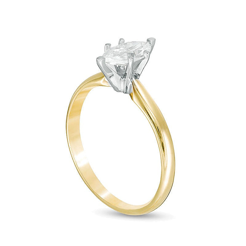 1.0 CT. Marquise Diamond Solitaire Engagement Ring in 14K Gold (I/I2)