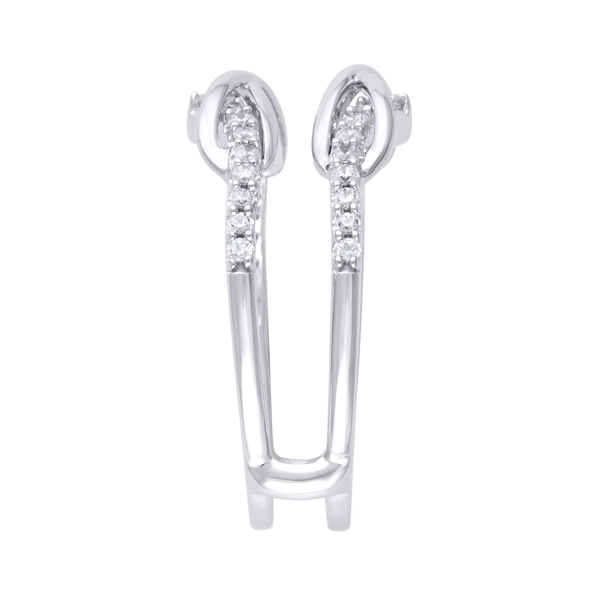 0.38 CT. TW Diamond Double Infinity Enhancer in 10K White Gold