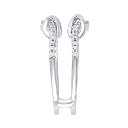 0.38 CT. TW Diamond Double Infinity Enhancer in 10K White Gold
