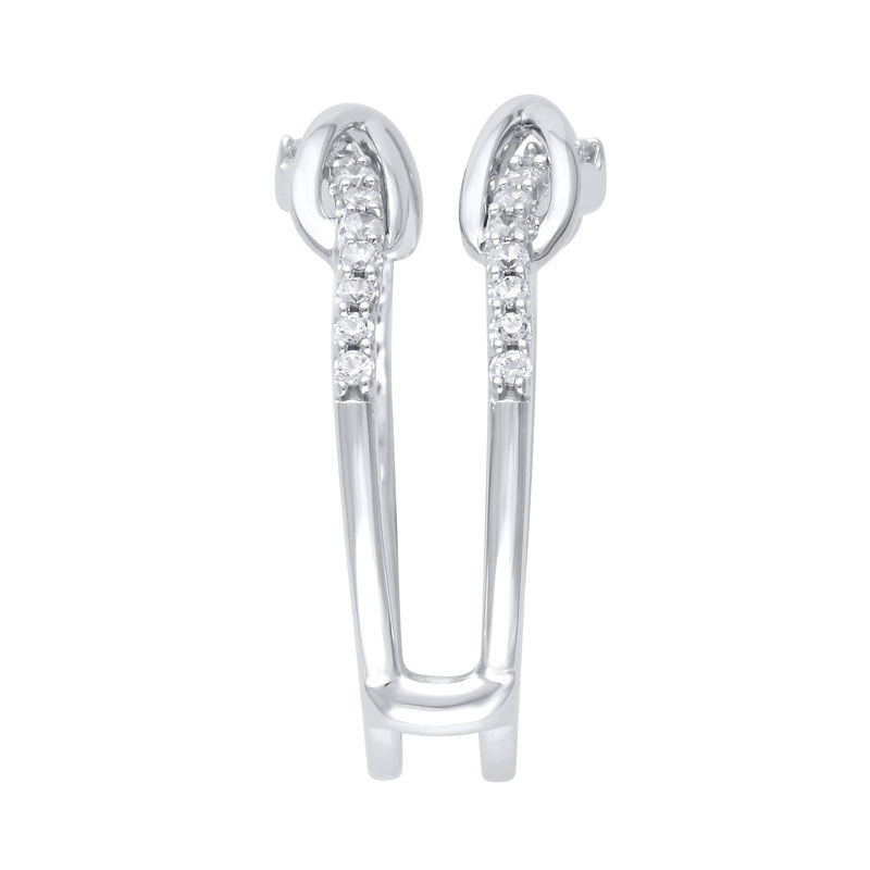 0.38 CT. TW Diamond Double Infinity Enhancer in 10K White Gold