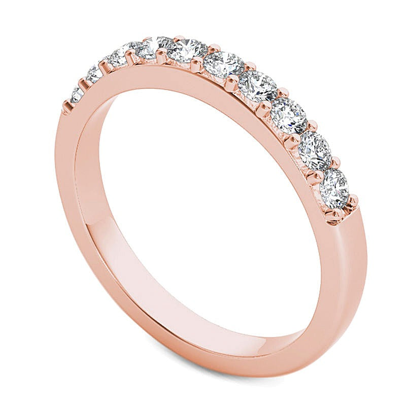 0.5 CT. TW Diamond Wedding Band in 10K Rose Gold