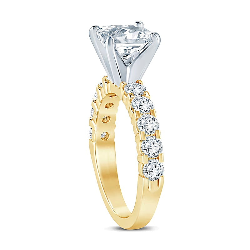 2.5 CT. TW Princess-Cut Diamond Engagement Ring in 14K Gold (I/I2)