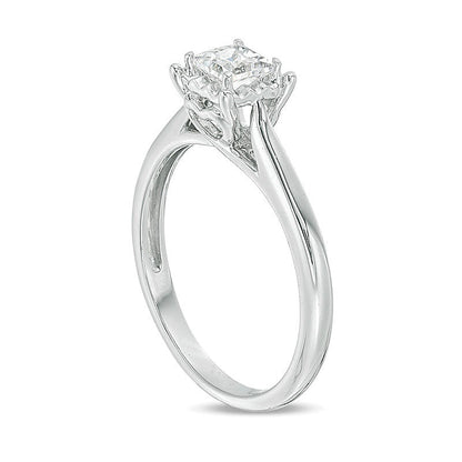 0.38 CT. Princess-Cut Diamond Solitaire Engagement Ring in 10K White Gold