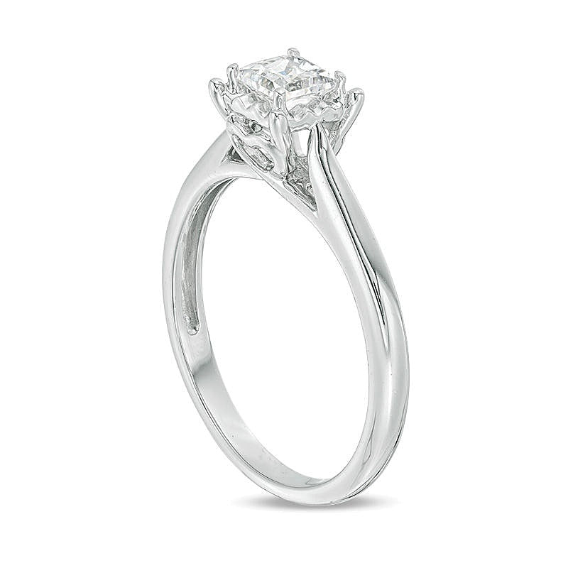 0.38 CT. Princess-Cut Diamond Solitaire Engagement Ring in 10K White Gold