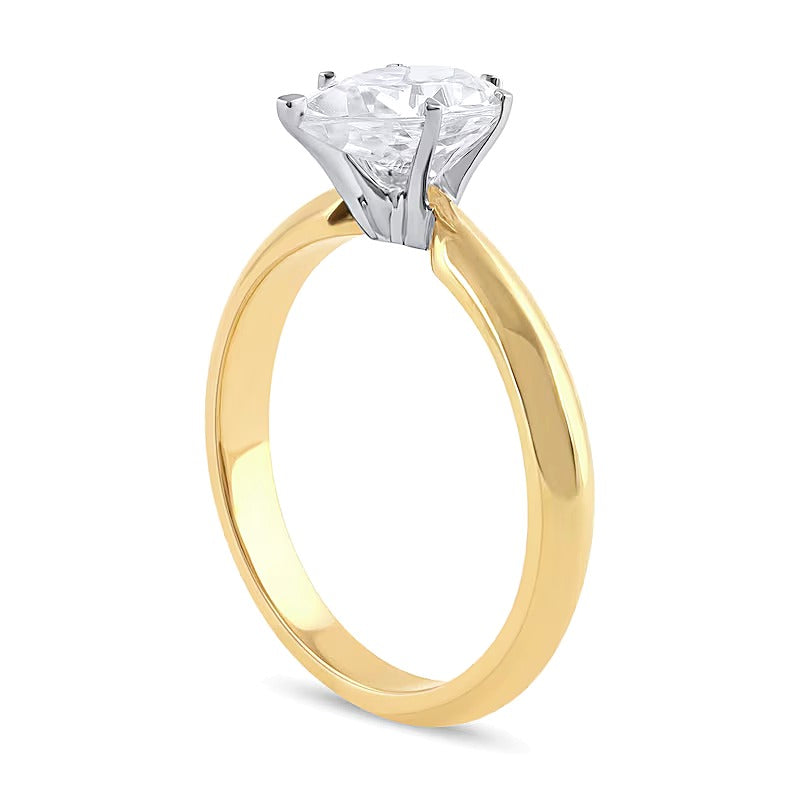 1.0 CT. Pear-Shaped Lab-Grown Diamond Solitaire Engagement Ring in 14K Gold (F/VS2)