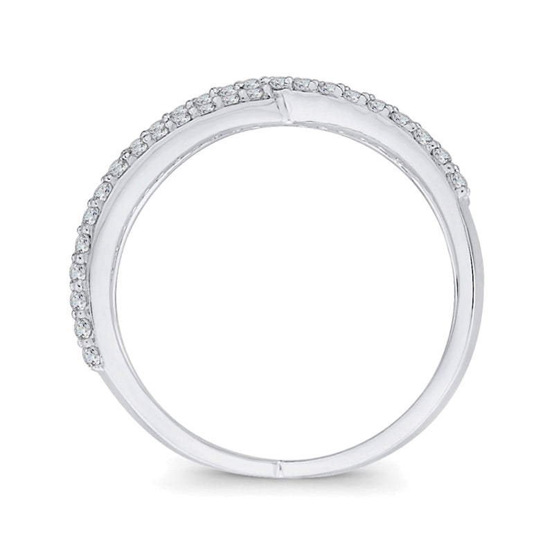 0.38 CT. TW Diamond Orbit Ring in 10K White Gold