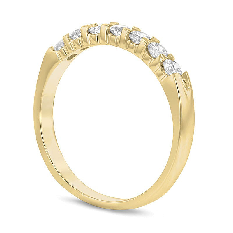 0.5 CT. TW Diamond Seven Stone Anniversary Band in 14K Gold (G/SI2)