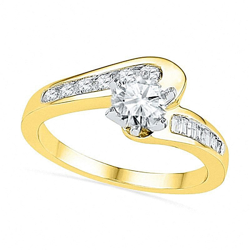 1.25 CT. TW Diamond Swirl Bridal Set in 10K Gold
