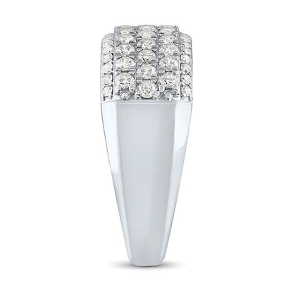1.5 CT. TW Lab-Grown Diamond Multi-Row Band in 10K White Gold (F/VS2)