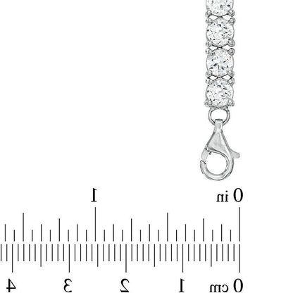 Lab-Created White Sapphire Tennis Bracelet in Sterling Silver - 7.5"