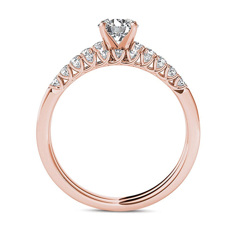 1.0 CT. TW Diamond Bridal Set in 14K Rose Gold