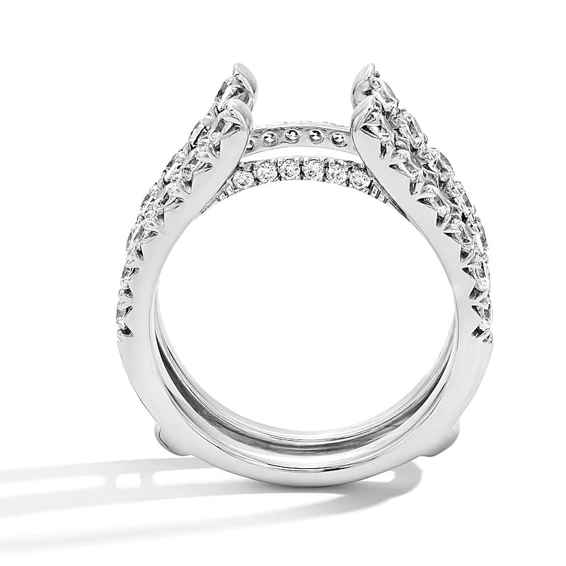 1.5 CT. TW Lab-Grown Diamond Solitaire Enhancer Ring in 14K White Gold (F/VS2)