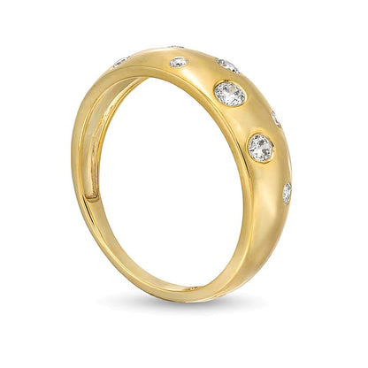 0.25 CT. TW Diamond Bubbles Band in 10K Gold