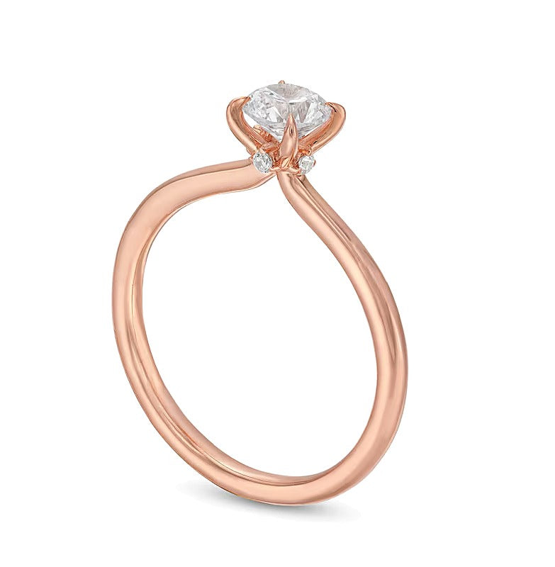 0.5 CT. TW Diamond Engagement Ring in 14K Rose Gold