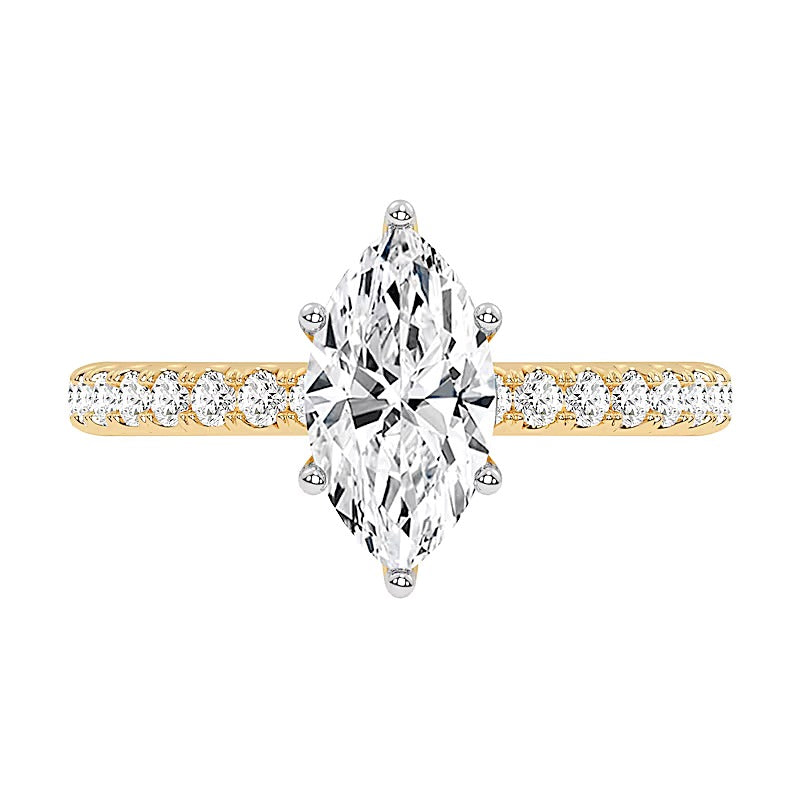 1.75 CT. TW Marquise-Cut Lab-Grown Diamond Engagement Ring in 14K Gold (F/VS2)