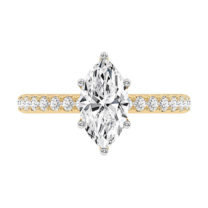 1.75 CT. TW Marquise-Cut Lab-Grown Diamond Engagement Ring in 14K Gold (F/VS2)