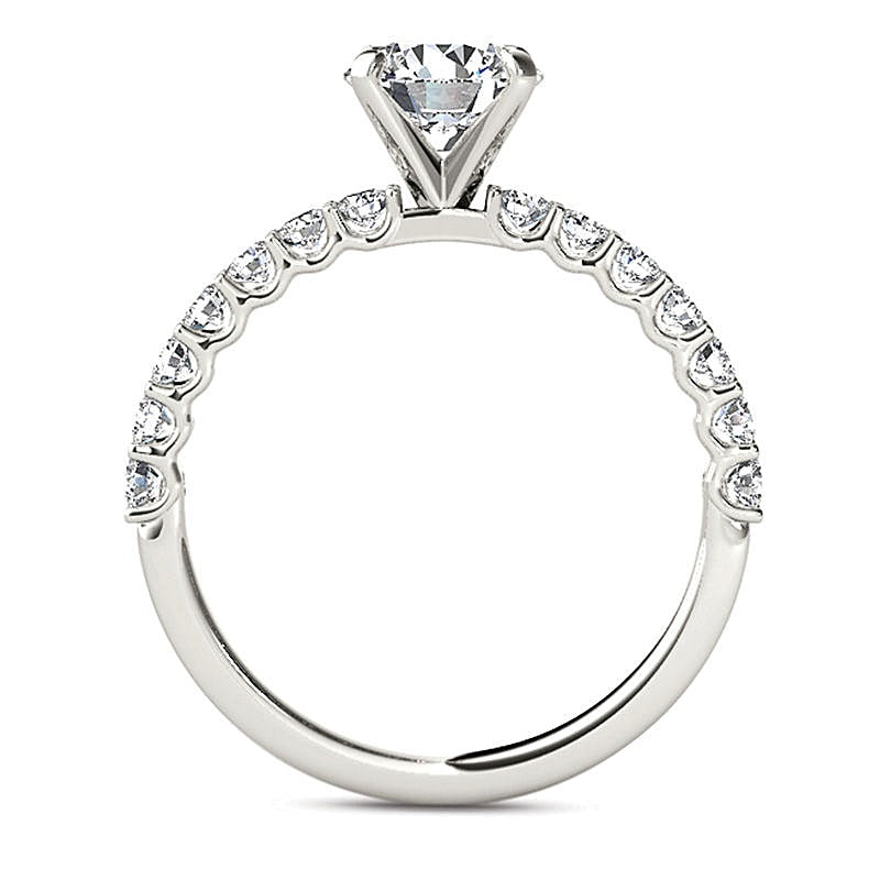 1.0 CT. TW Diamond Engagement Ring in 14K White Gold