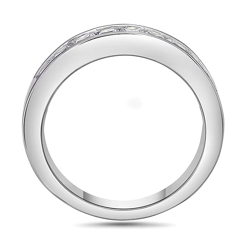 1.0 CT. TW Princess-Cut Diamond Nine Stone Wedding Band in Platinum (H/VS2)