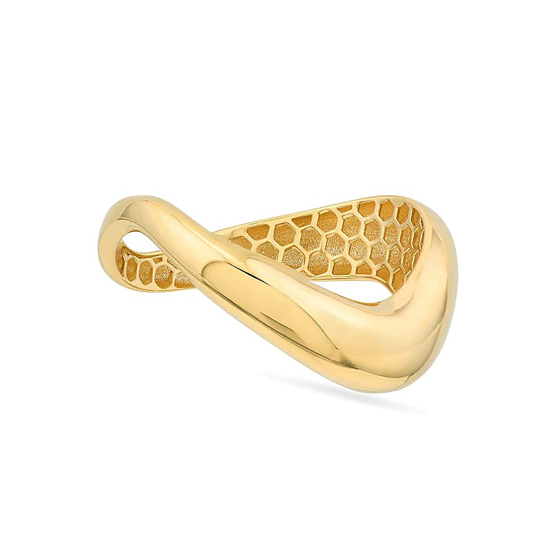 Wave Ring in Solid 14K Gold