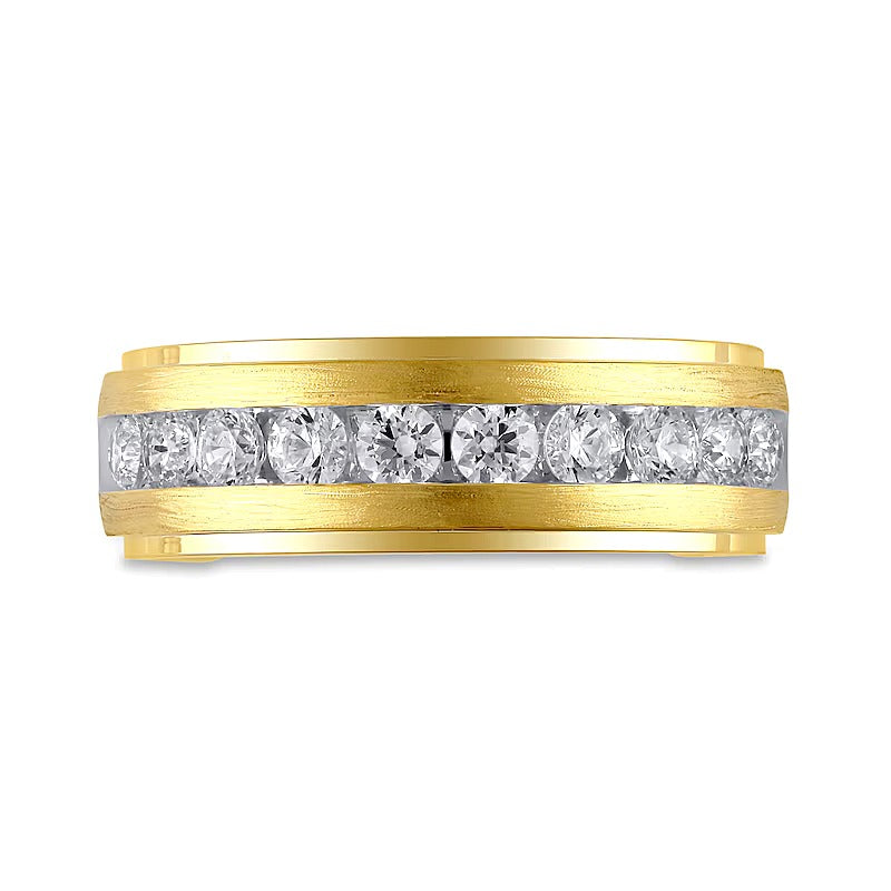 1.0 CT. TW Diamond Ten Stone Wedding Band in 10K Gold