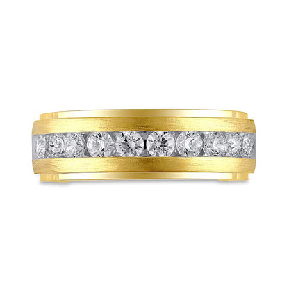 1.0 CT. TW Diamond Ten Stone Wedding Band in 10K Gold