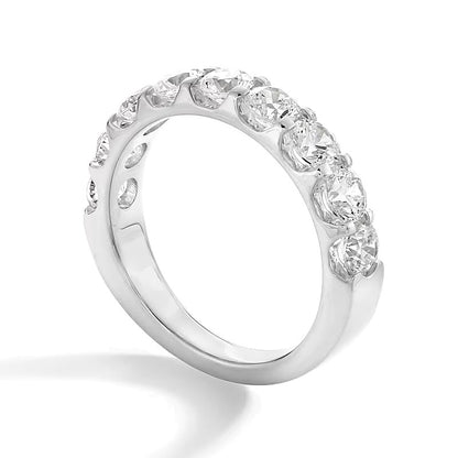 2.0 CT. TW Lab-Grown Diamond Nine Stone Anniversary Band in 14K White Gold (F/VS2)