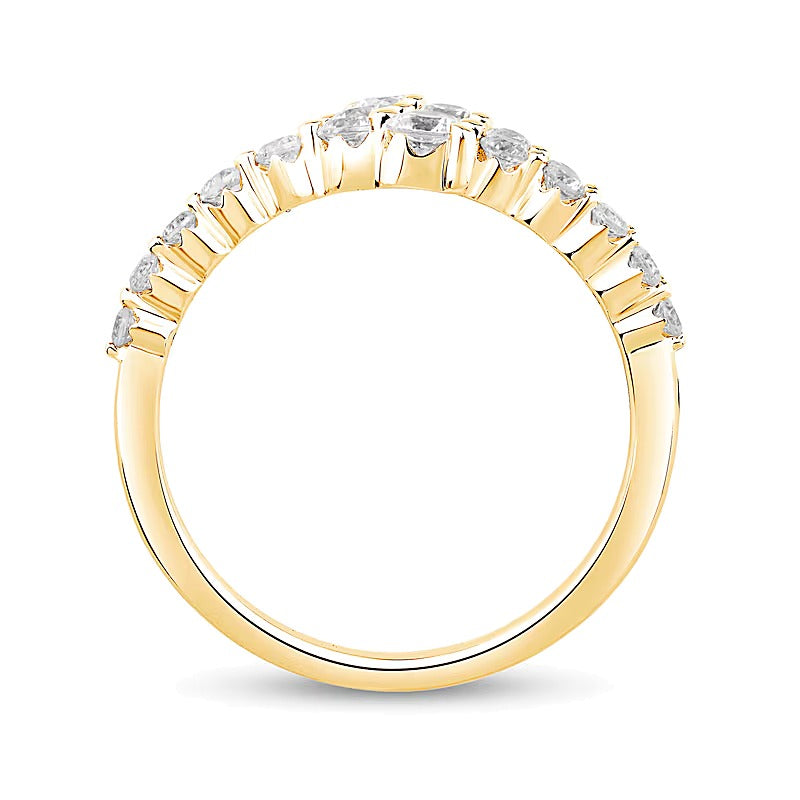 0.75 CT. TW Lab-Grown Diamond Split Bypass Ring in 10K Gold (F/VS2)