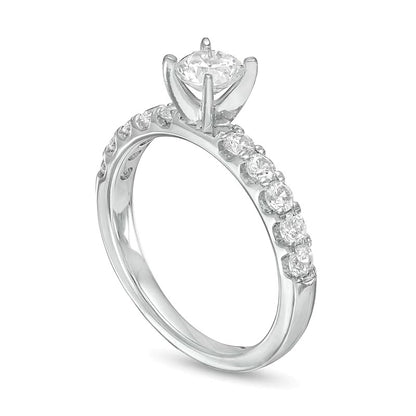 1.0 CT. TW Diamond Engagement Ring in 10K White Gold