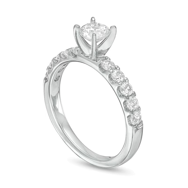 1.0 CT. TW Diamond Engagement Ring in 10K White Gold