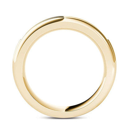 0.2 CT. TW Diamond Groove Wedding Band in 14K Gold