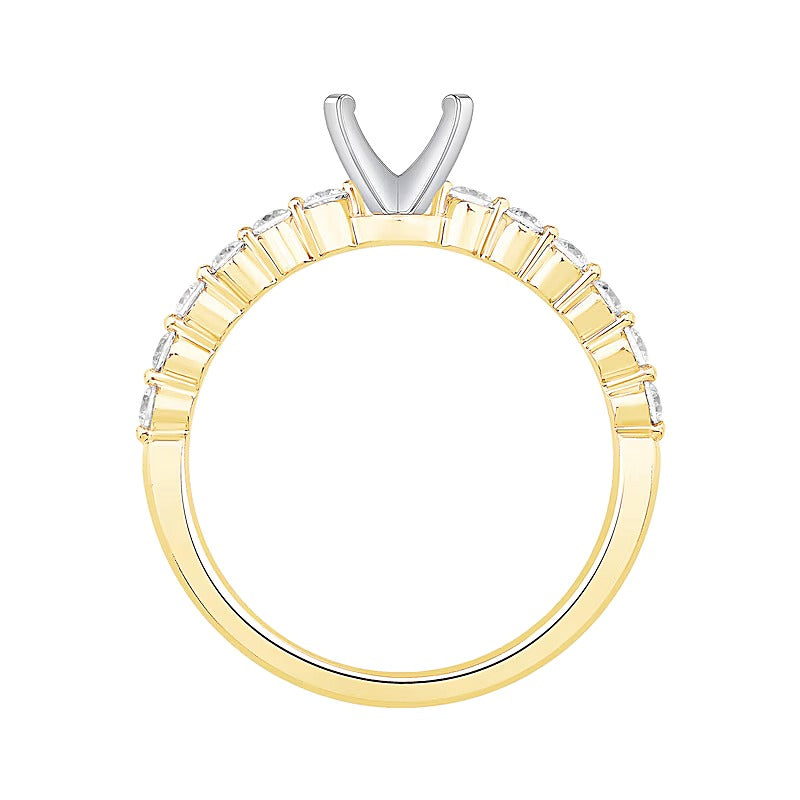 0.33 CT. TW Diamond Vintage-Inspired Solitaire Semi Mount in 14K Gold